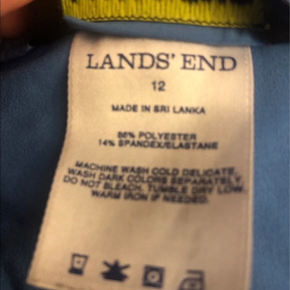 Lands End Womens Blue Yellow Board Swim shorts
Size 12 - Picture 9 of 12